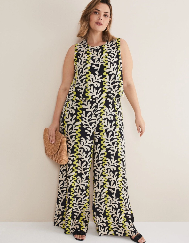 Aubrey Black Sequin Wide Leg Jumpsuit