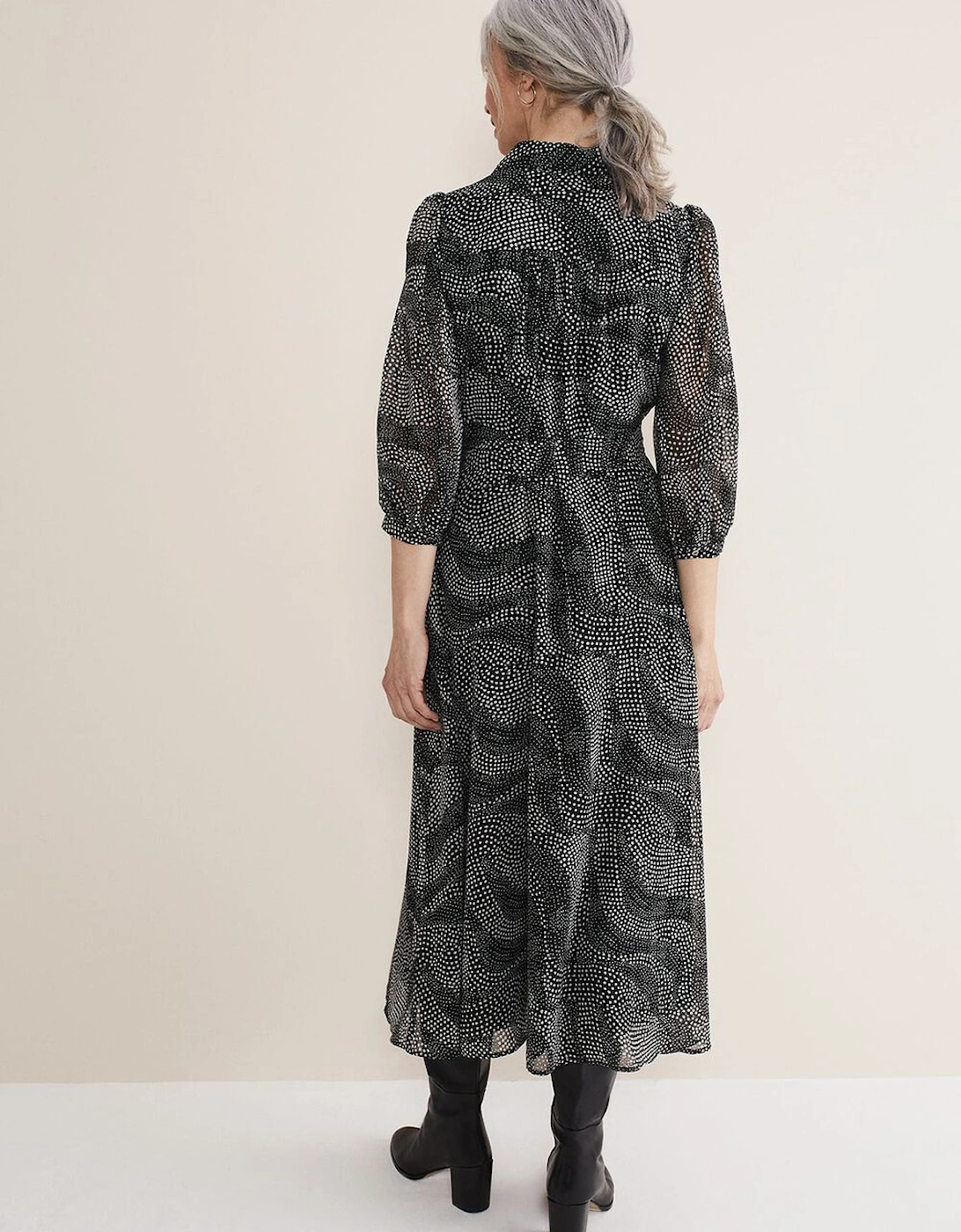 Miriam Chiffon Shirt Midi Dress