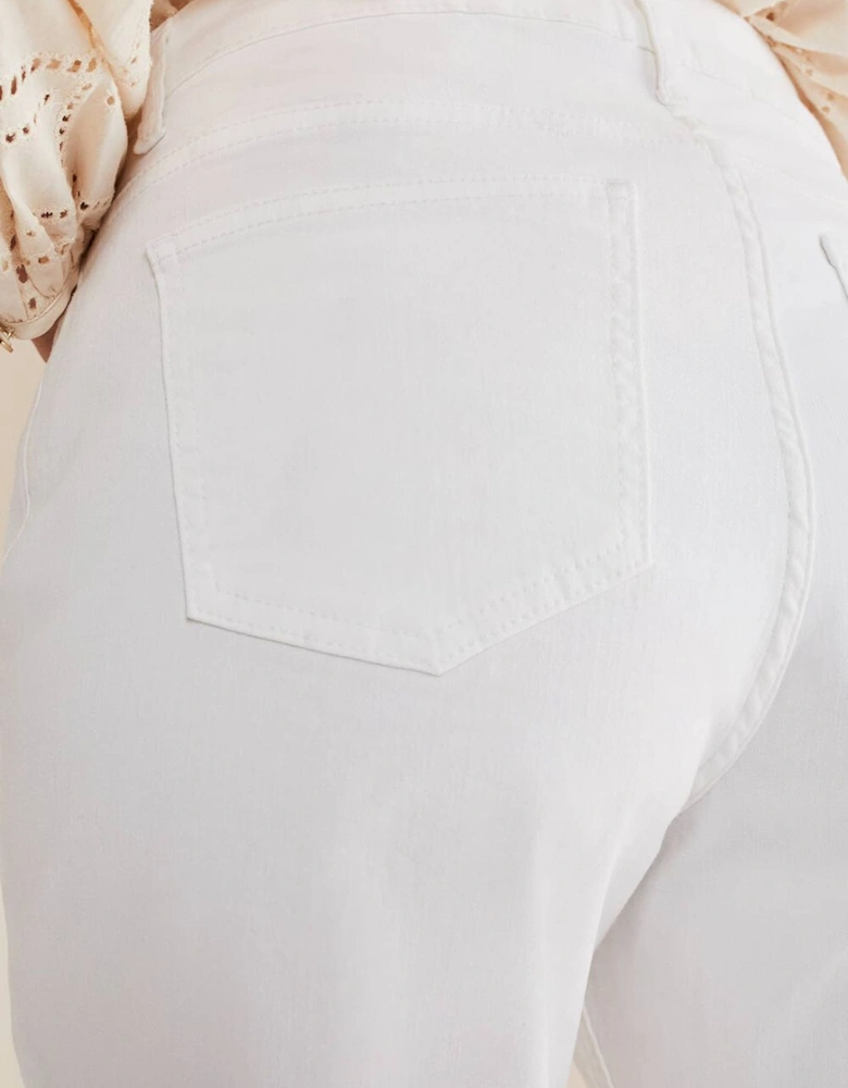 Petra Raw Hem Straight Leg Jeans