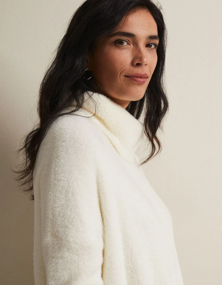 Natalia Fluffy Roll Neck Knit