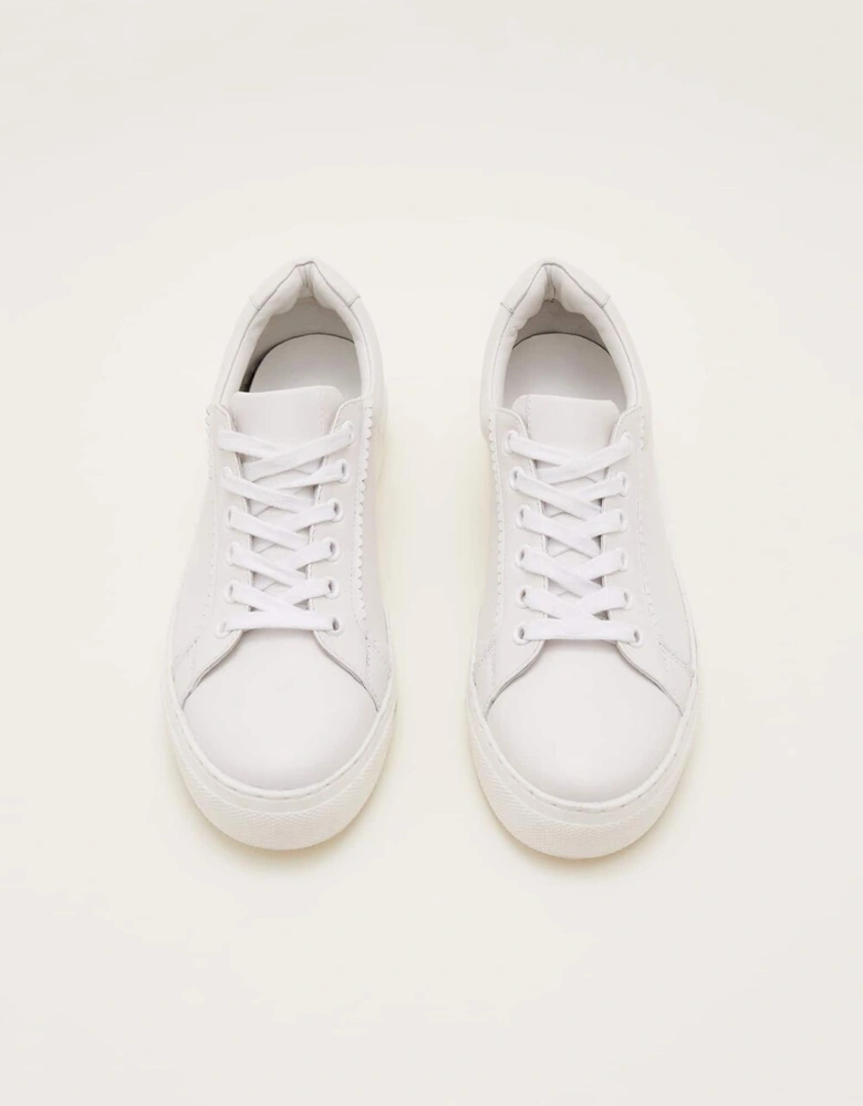 White Leather Trainers