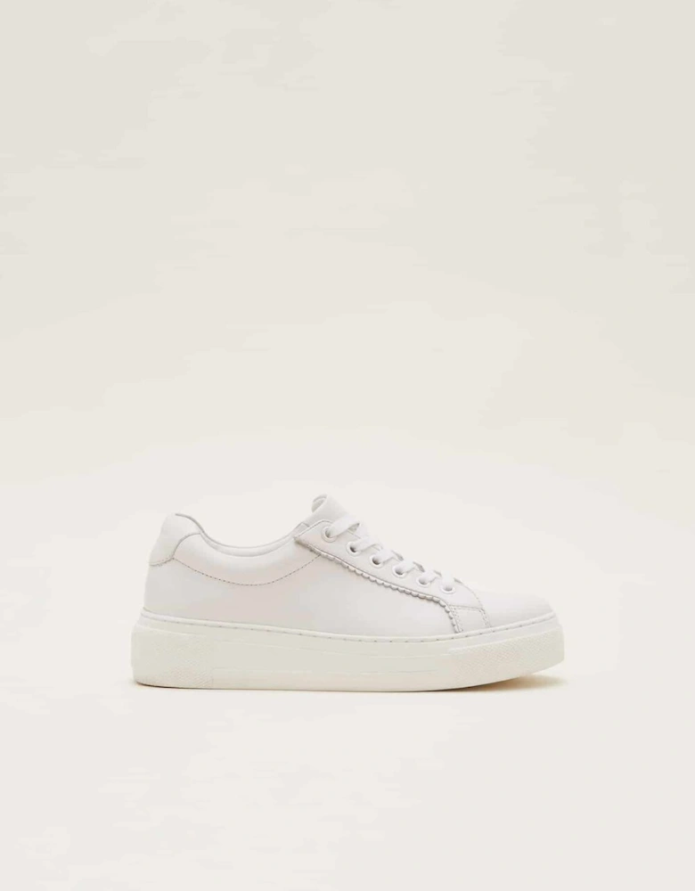 White Leather Trainers
