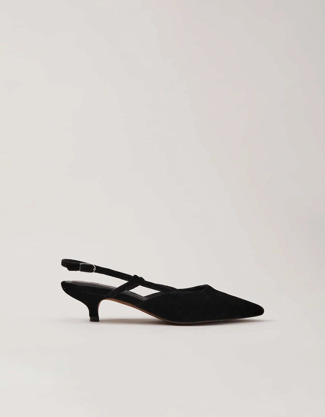 Velvet Slingback Kitten Heels, 9 of 8