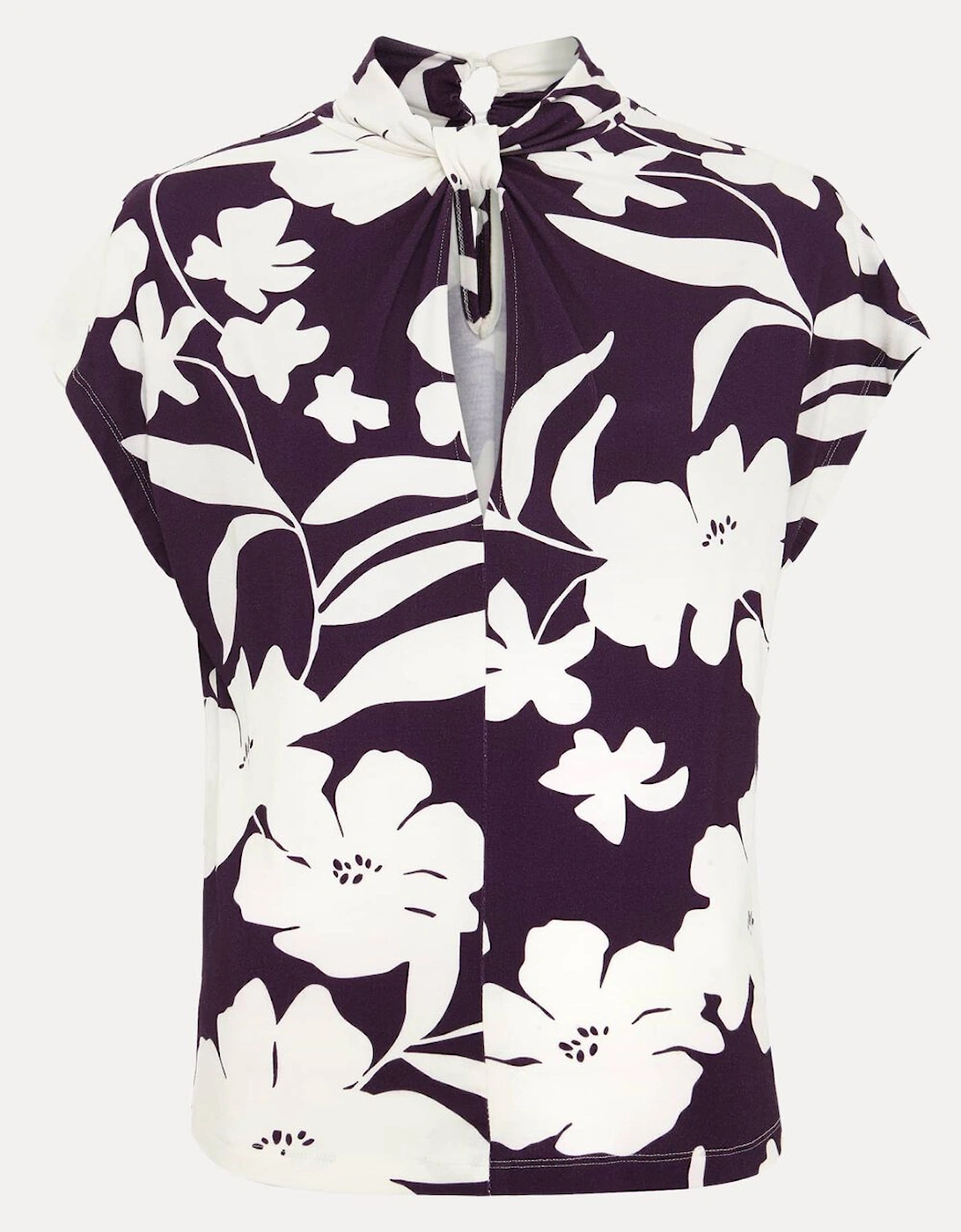 Farley Floral Twist Neck Top