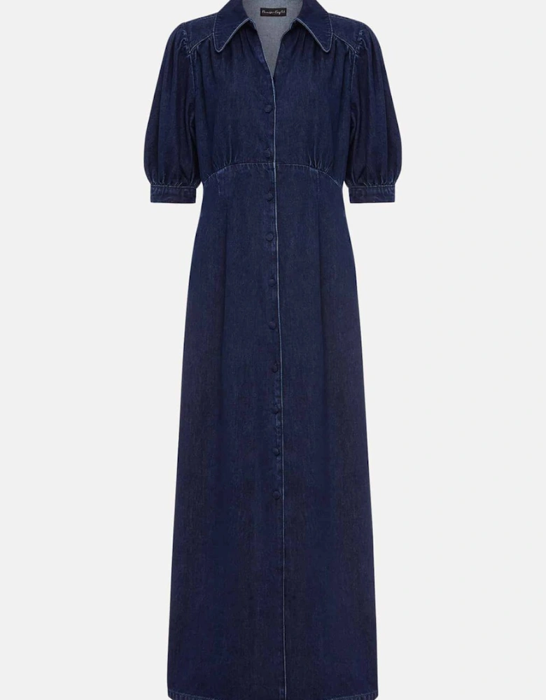 Cosette Denim Midaxi Dress