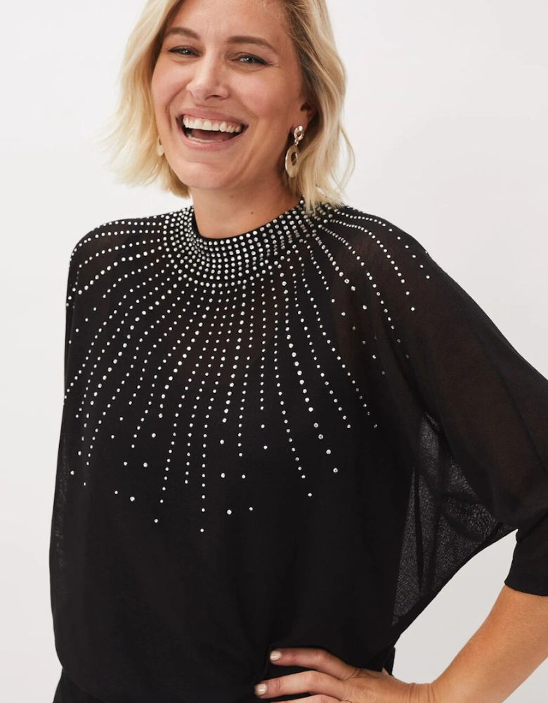 Adrienne Sunray Stud Knit