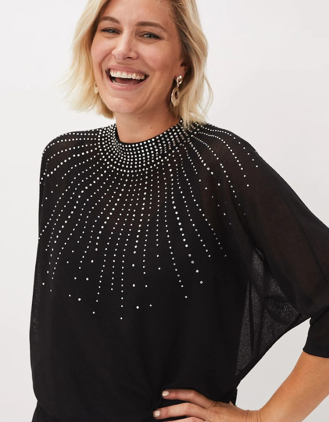 Adrienne Sunray Stud Knit