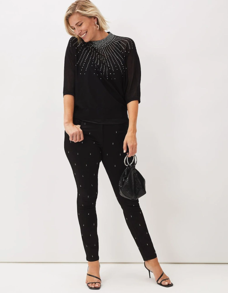 Adrienne Sunray Stud Knit