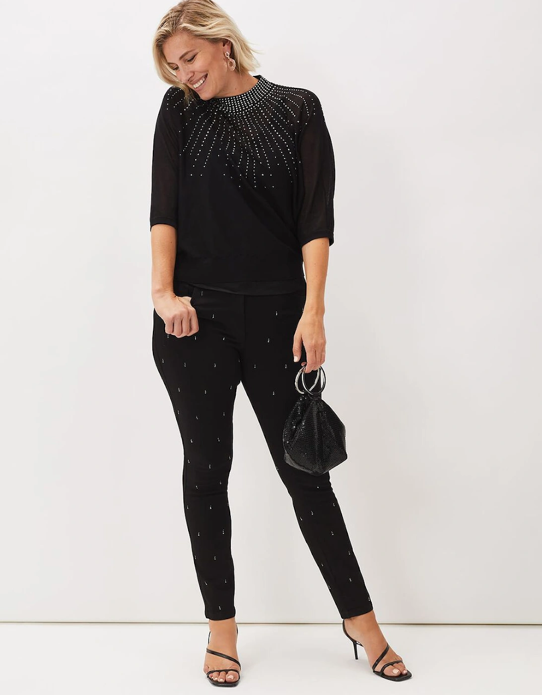 Adrienne Sunray Stud Knit