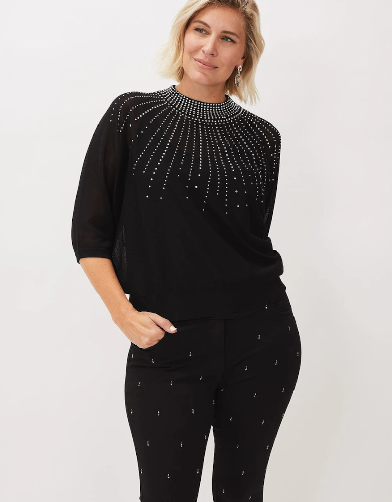 Adrienne Sunray Stud Knit
