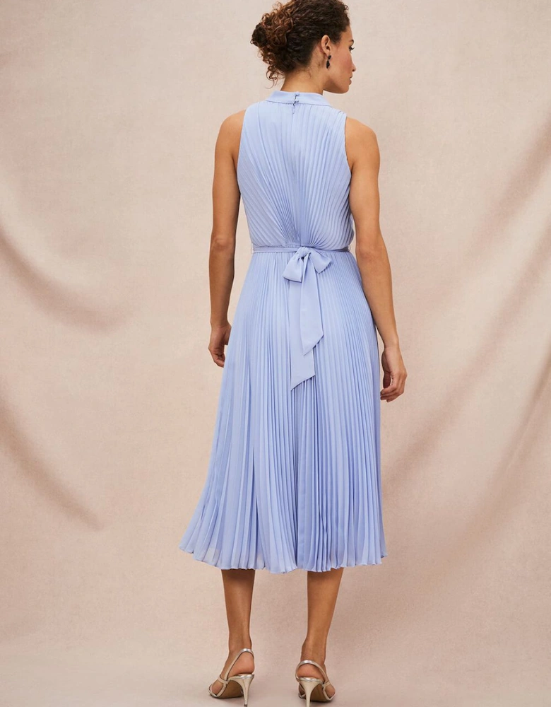 Simara Pleated Midi Dress