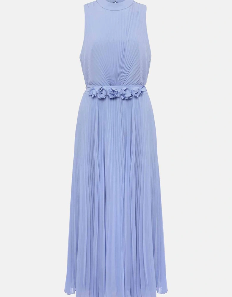 Simara Pleated Midi Dress