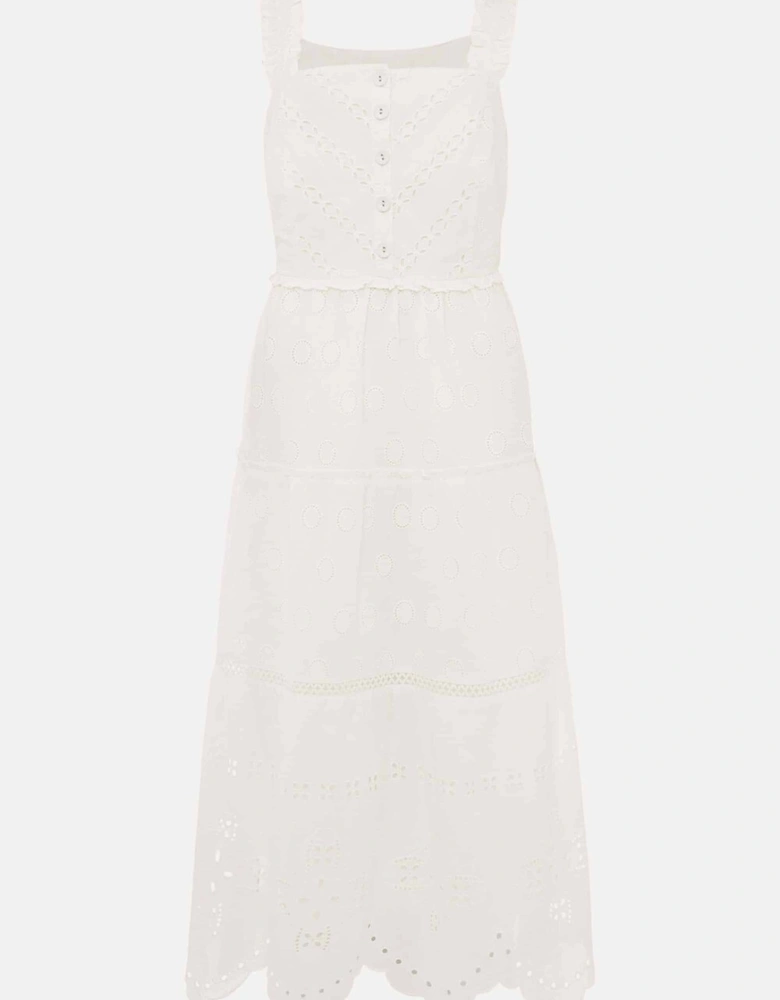 Ellie Broderie Midi Dress