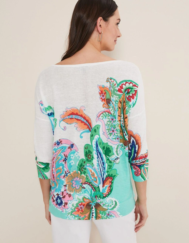 Azalia Paisley Print Knit