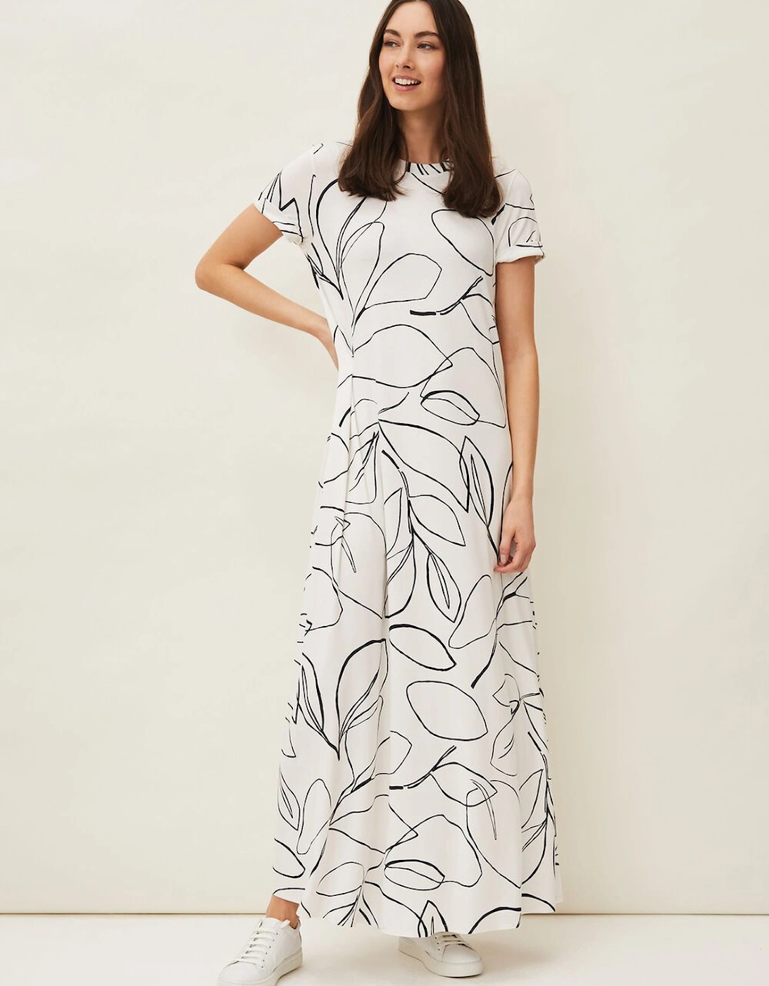 Fifi Floral T-Shirt Maxi Dress, 7 of 6