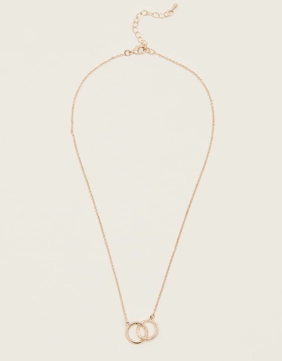 Gold Two Ring Necklace