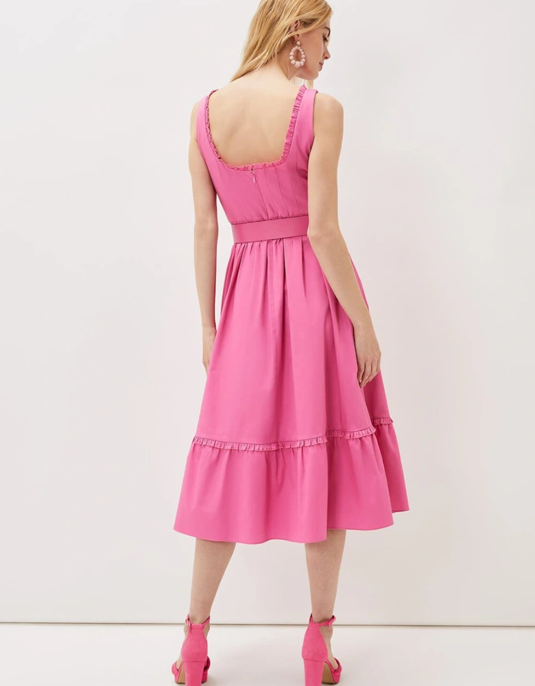 Tanya Belted Midaxi Dress