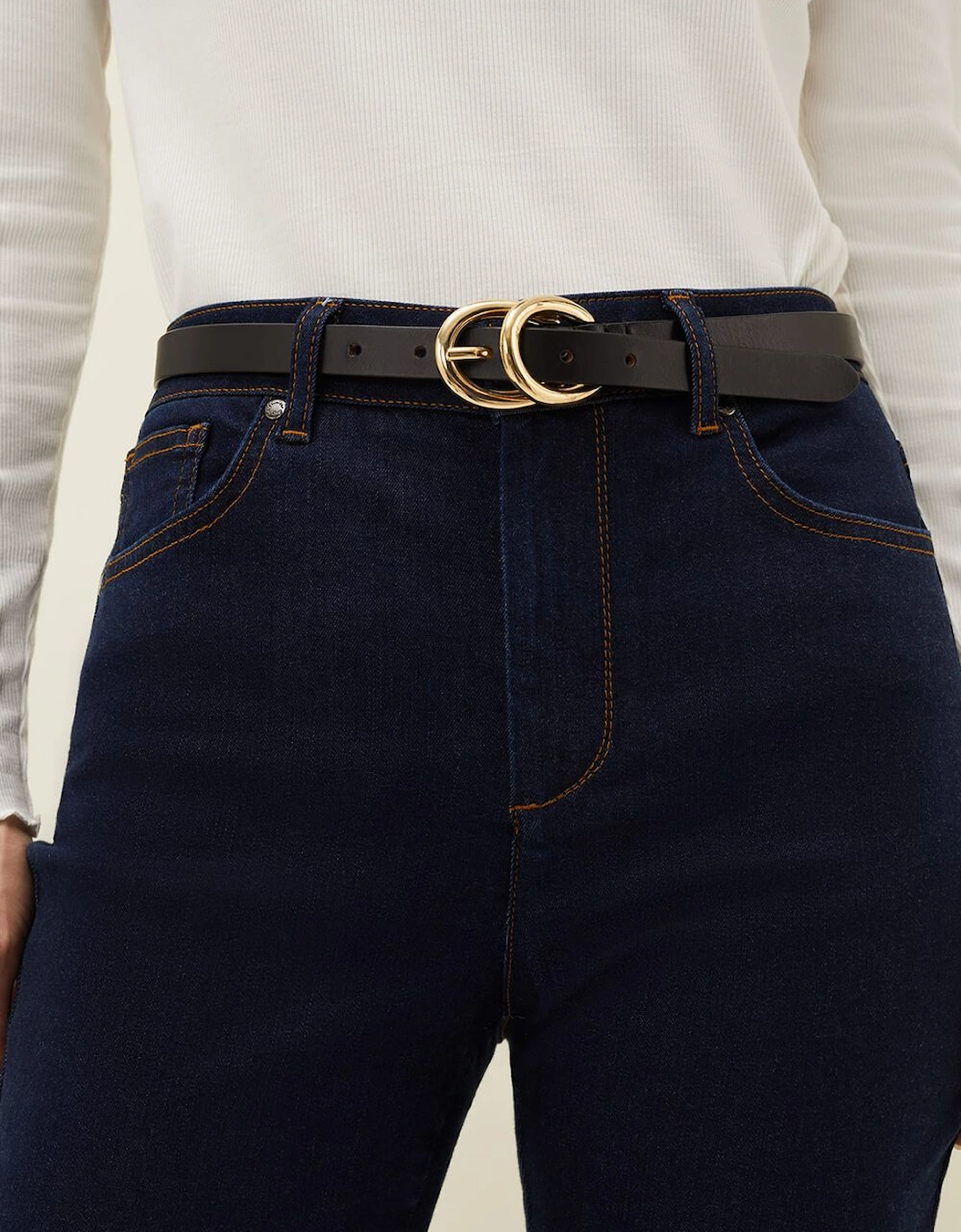 Betsy Double Ring Leather Belt, 6 of 5
