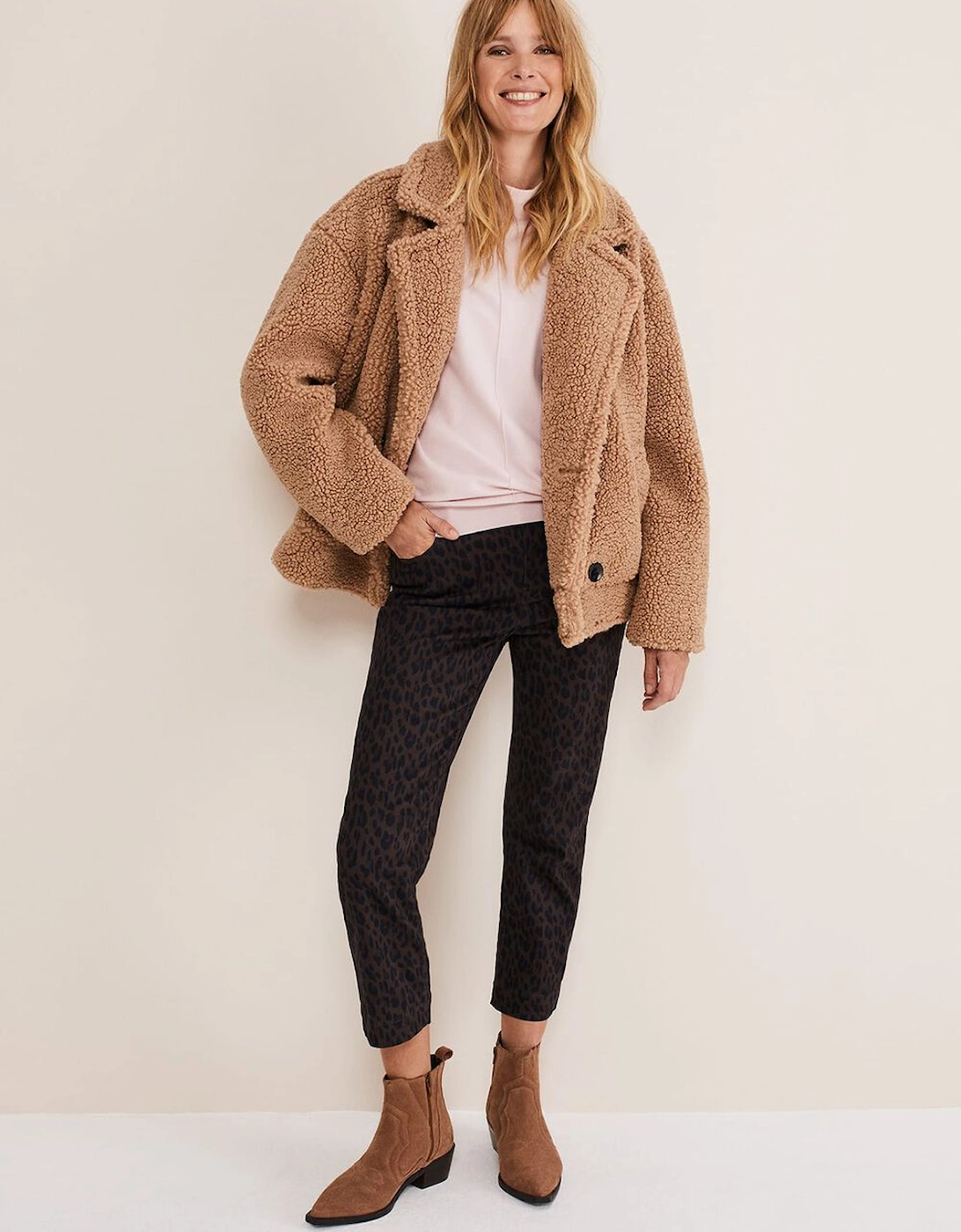 Stitch Detail Suede Ankle Boot