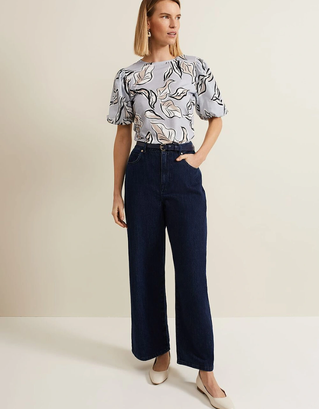 Aaliyah Woven Sleeve Top