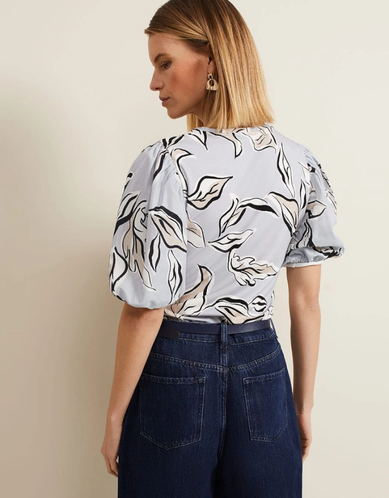 Aaliyah Woven Sleeve Top
