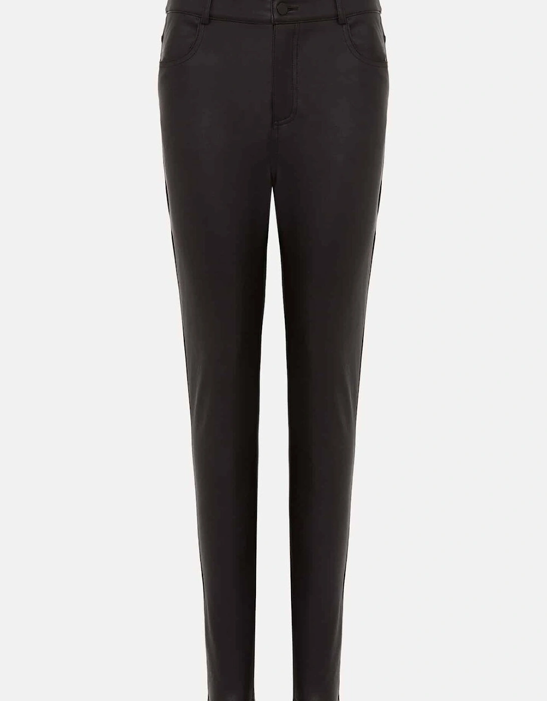 Kristina Faux Leather Jeans