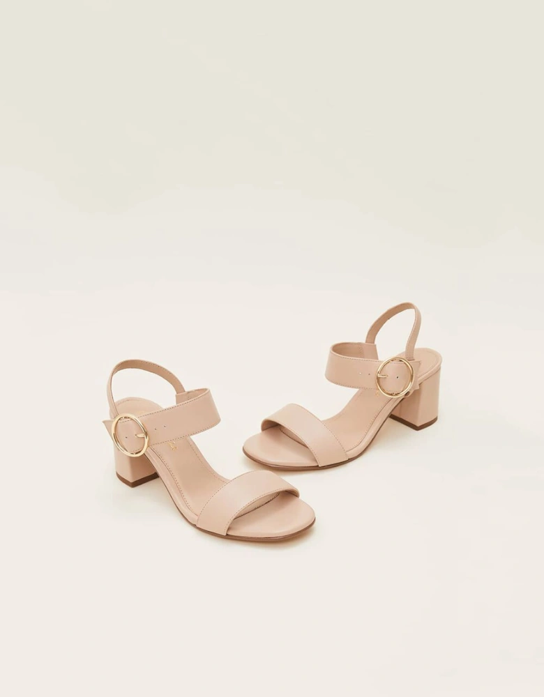 Leather Buckle Sandals