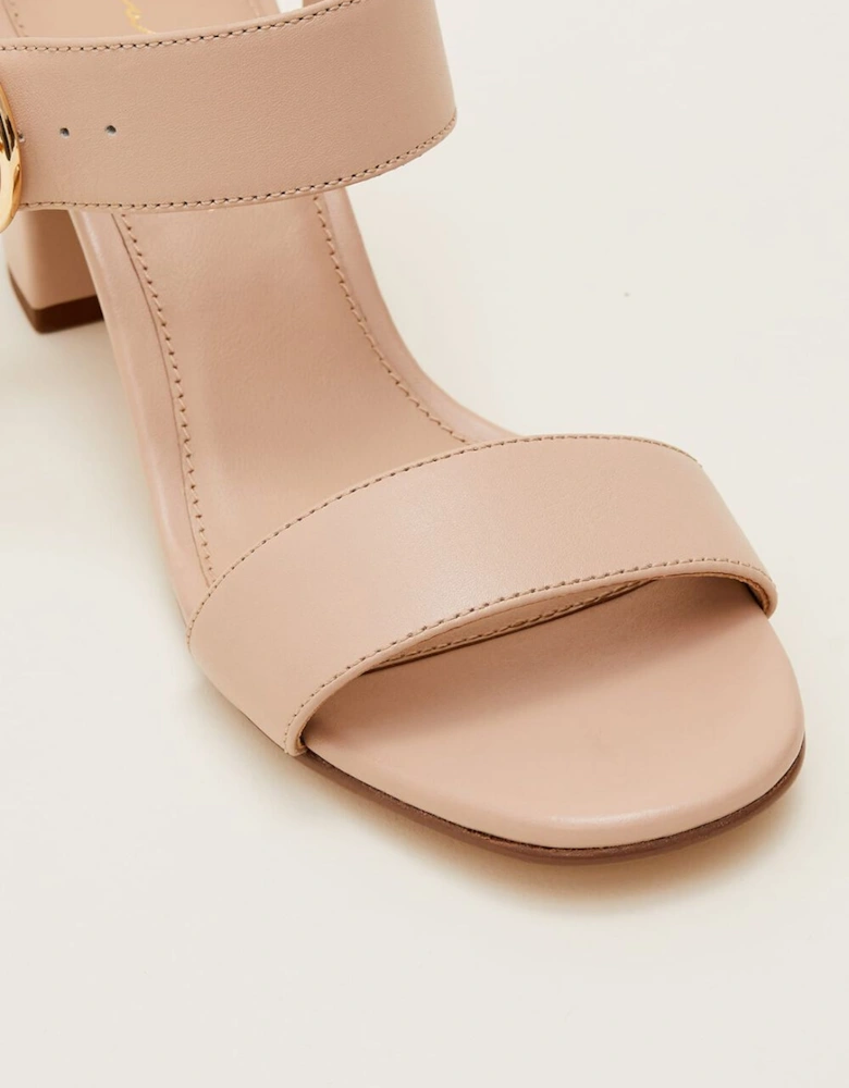 Leather Buckle Sandals