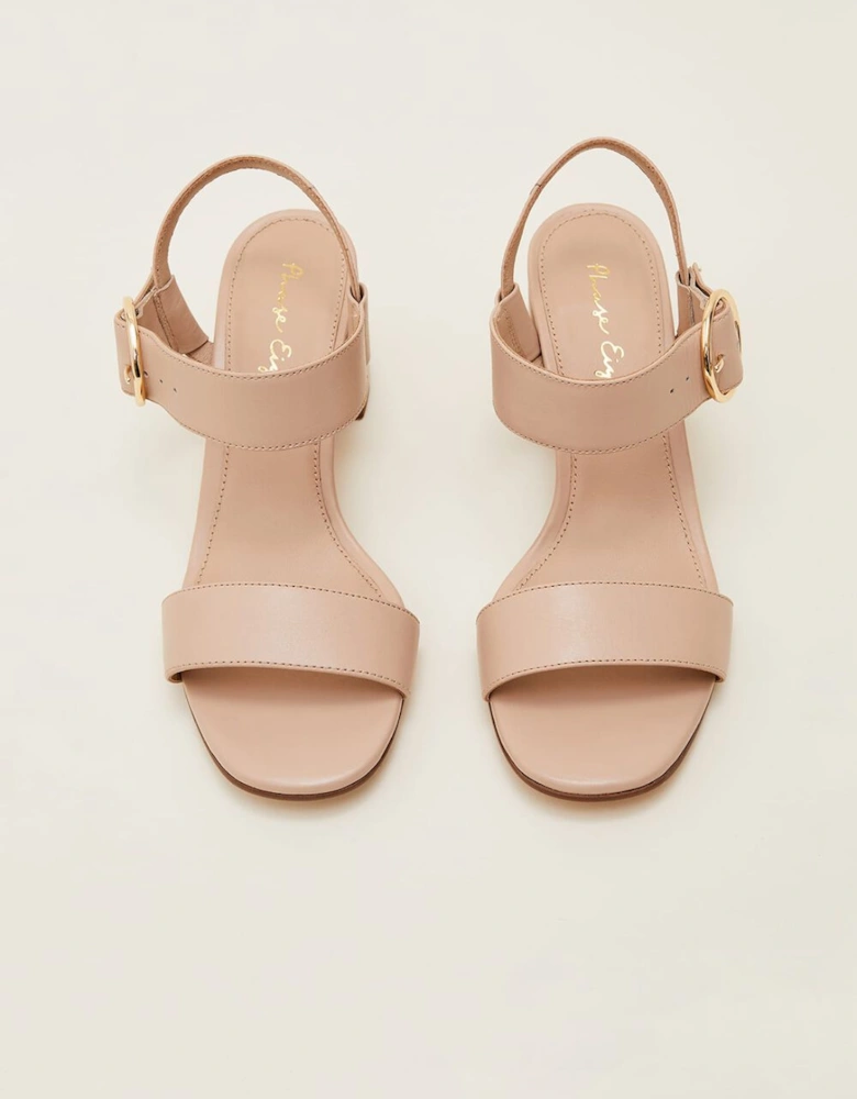 Leather Buckle Sandals
