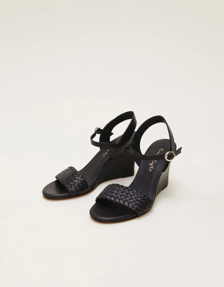 Leather Plait Strap Shoes