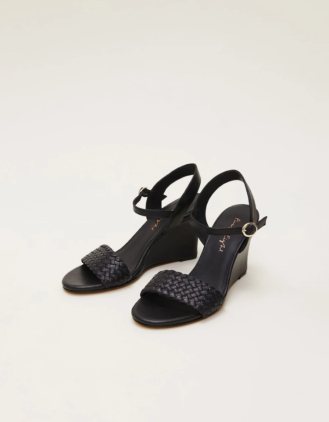 Leather Plait Strap Shoes
