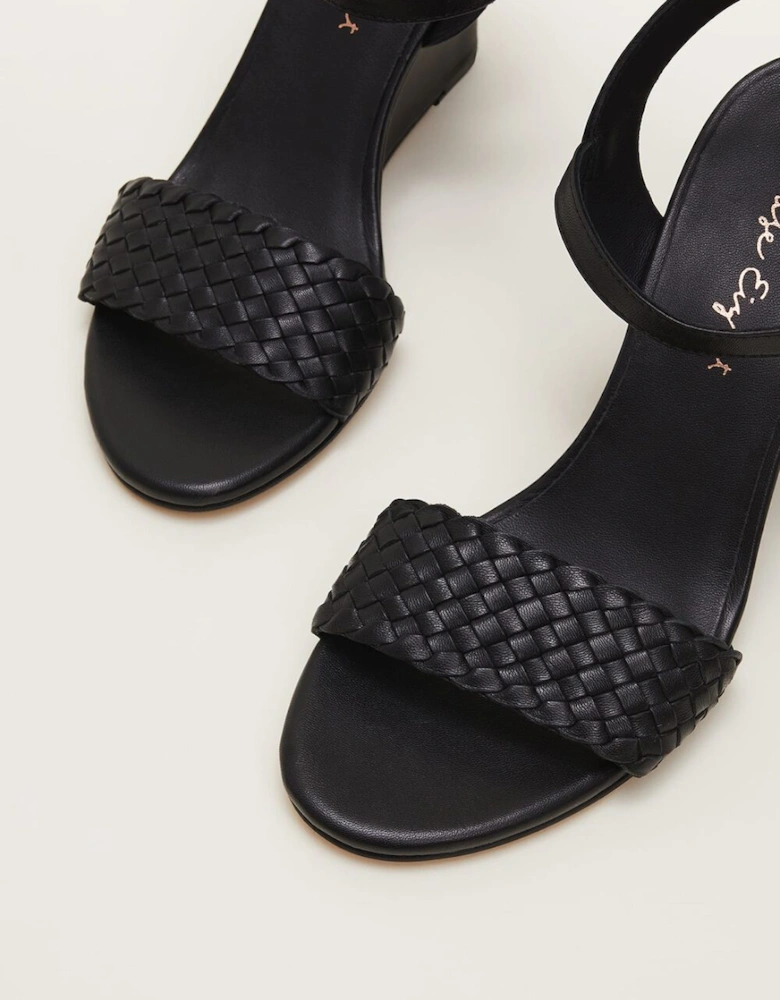 Leather Plait Strap Shoes