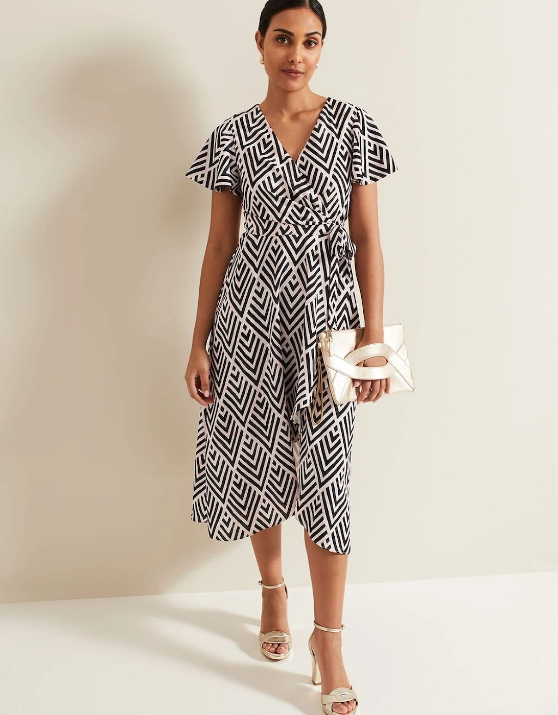 Petite Julissa Print Wrap Dress, 7 of 6