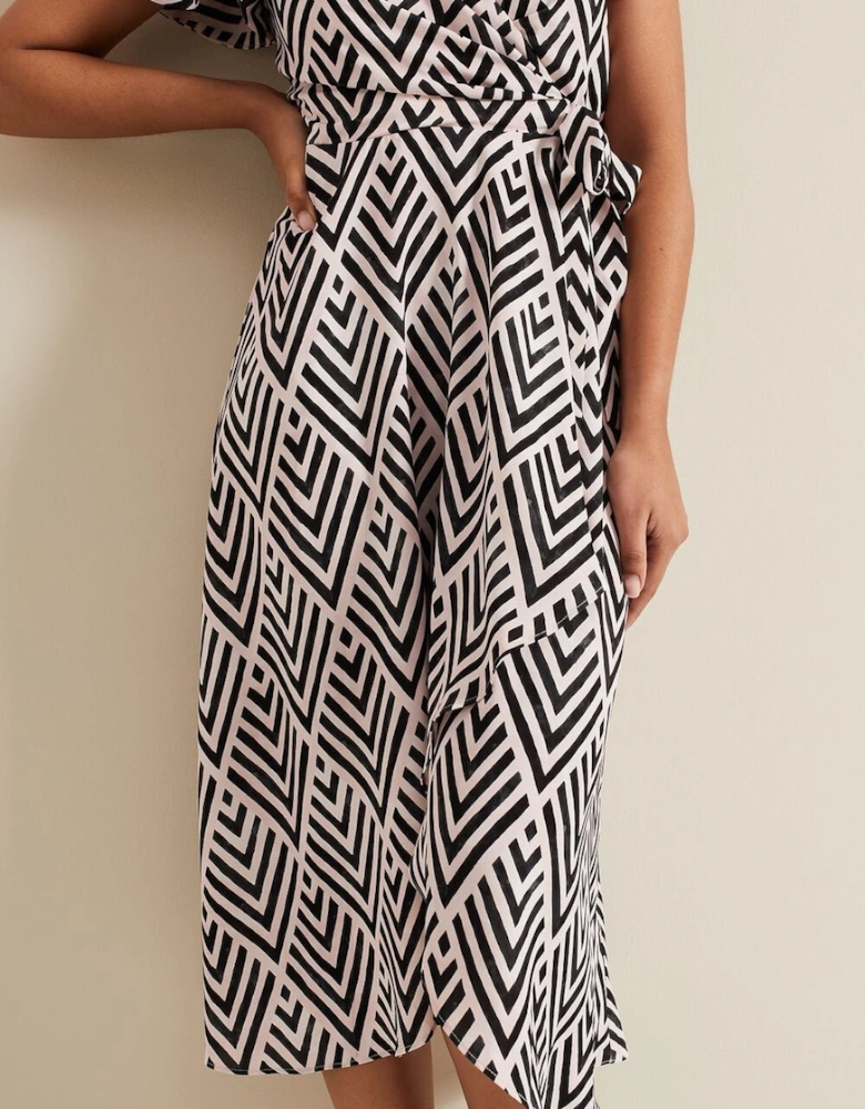 Petite Julissa Print Wrap Dress