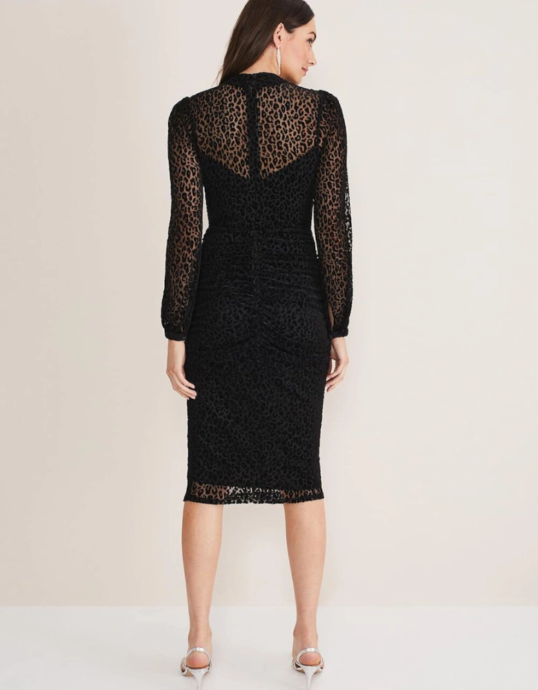 Capriana Leopard Burnout Dress