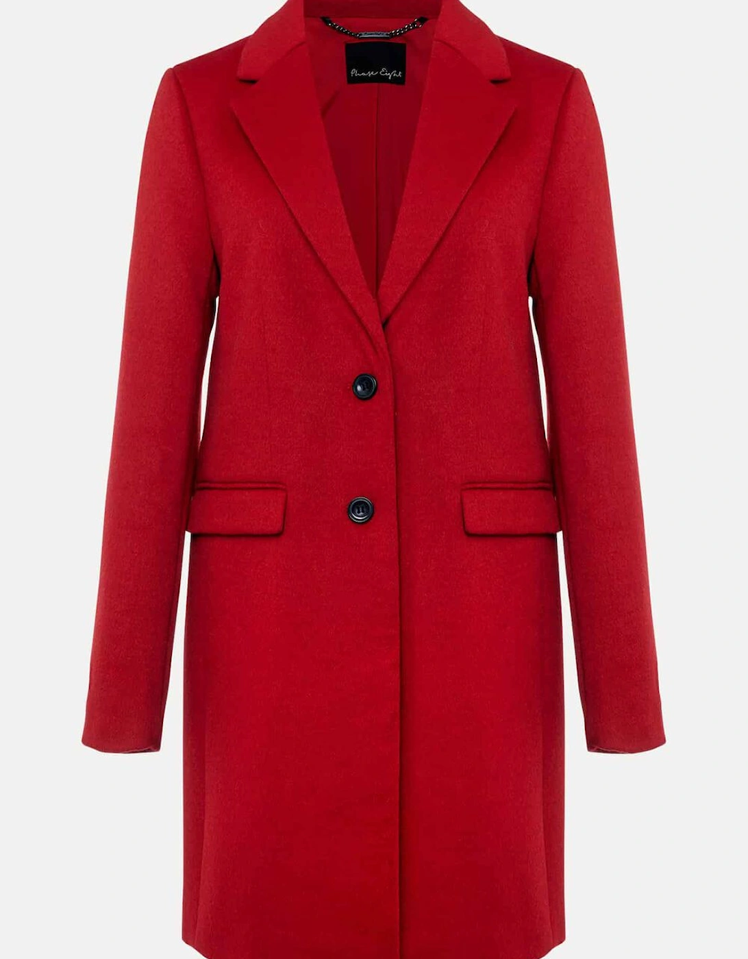 Lydia Navy Wool Smart Coat
