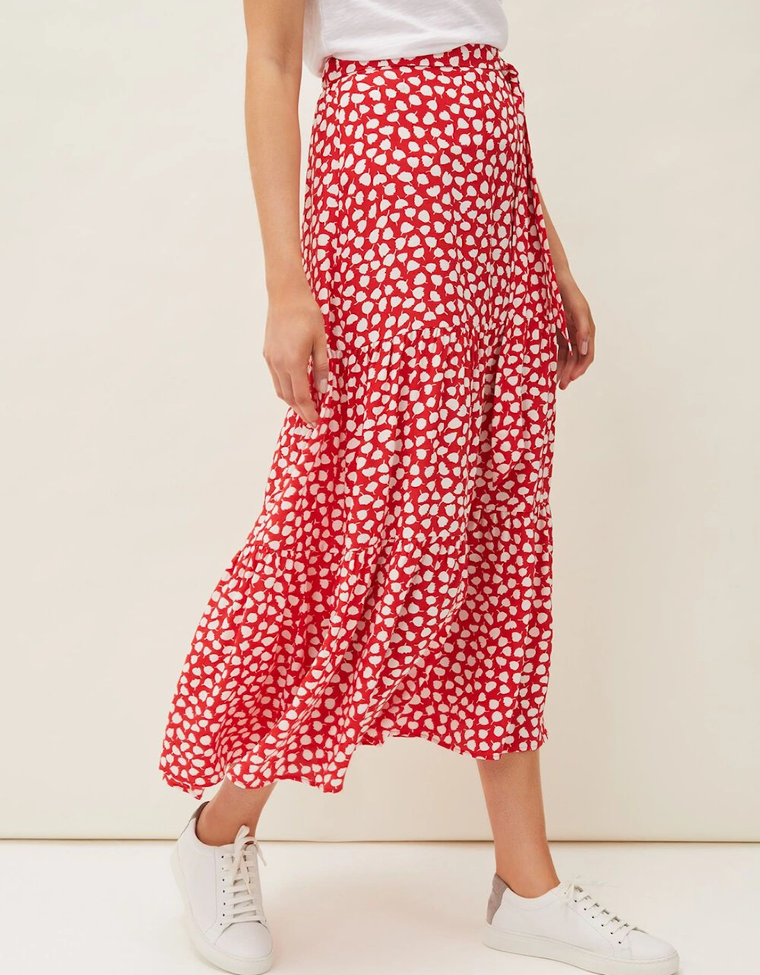 Tana Leaf Print Skirt, 9 of 8