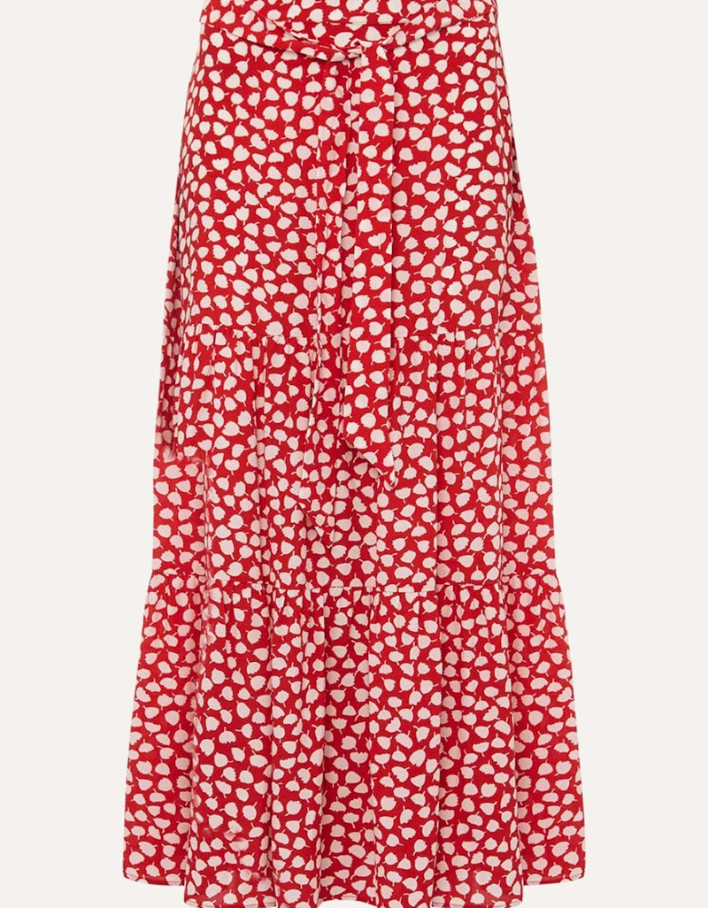 Tana Leaf Print Skirt