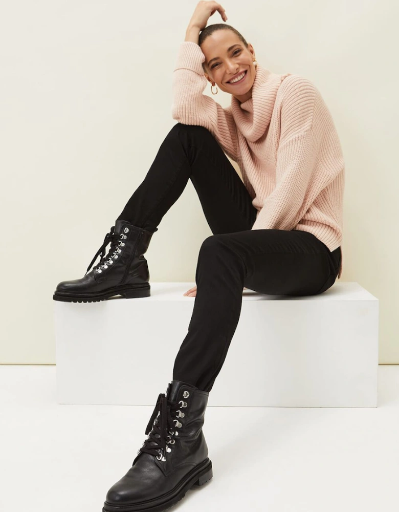 Meladie Suede Lace Up Hiker Boot