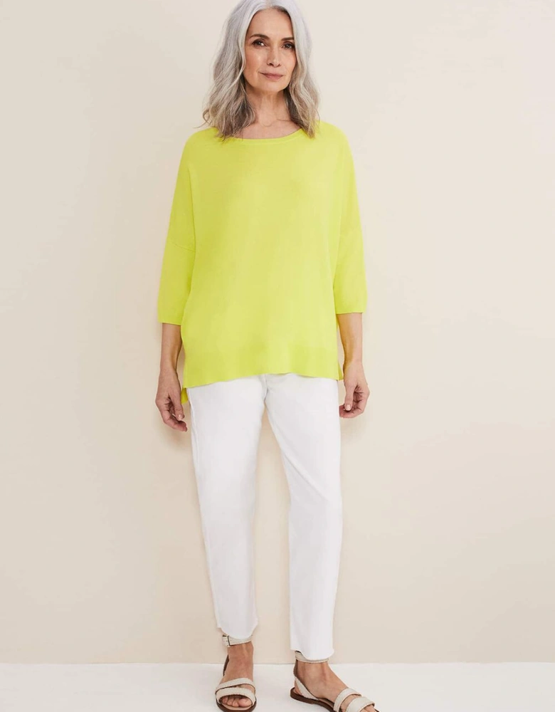 Adriana Stepped Hem Knit
