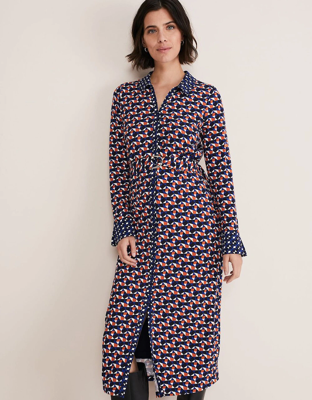 Amel Geo Fitted Jersey Dress