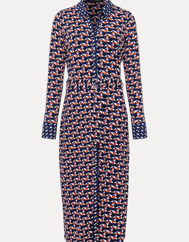 Amel Geo Fitted Jersey Dress