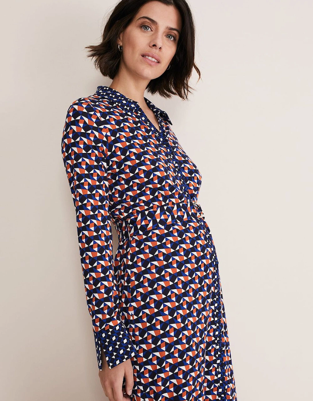 Amel Geo Fitted Jersey Dress