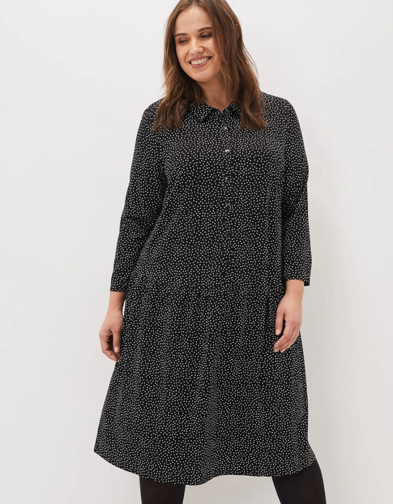 Mina Spot Jersey Dress