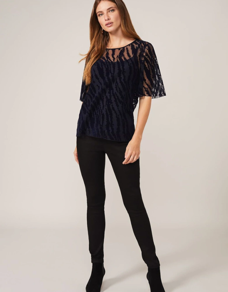 Harriet Textured Flock Top