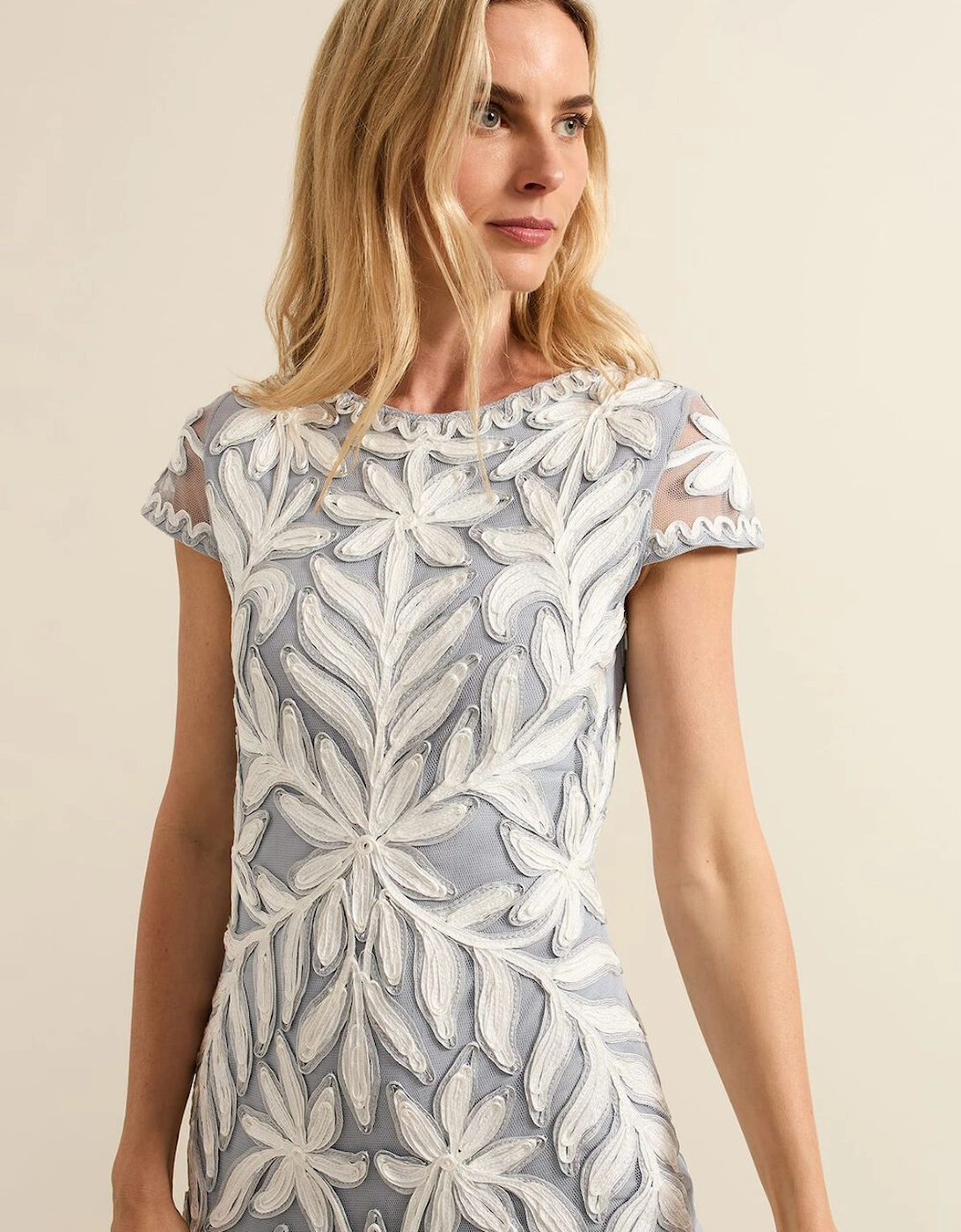 Isobel Tapework Lace Fitted Dress