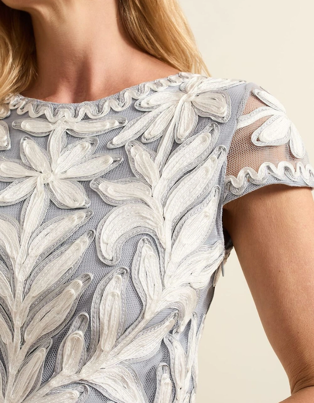 Isobel Tapework Lace Fitted Dress