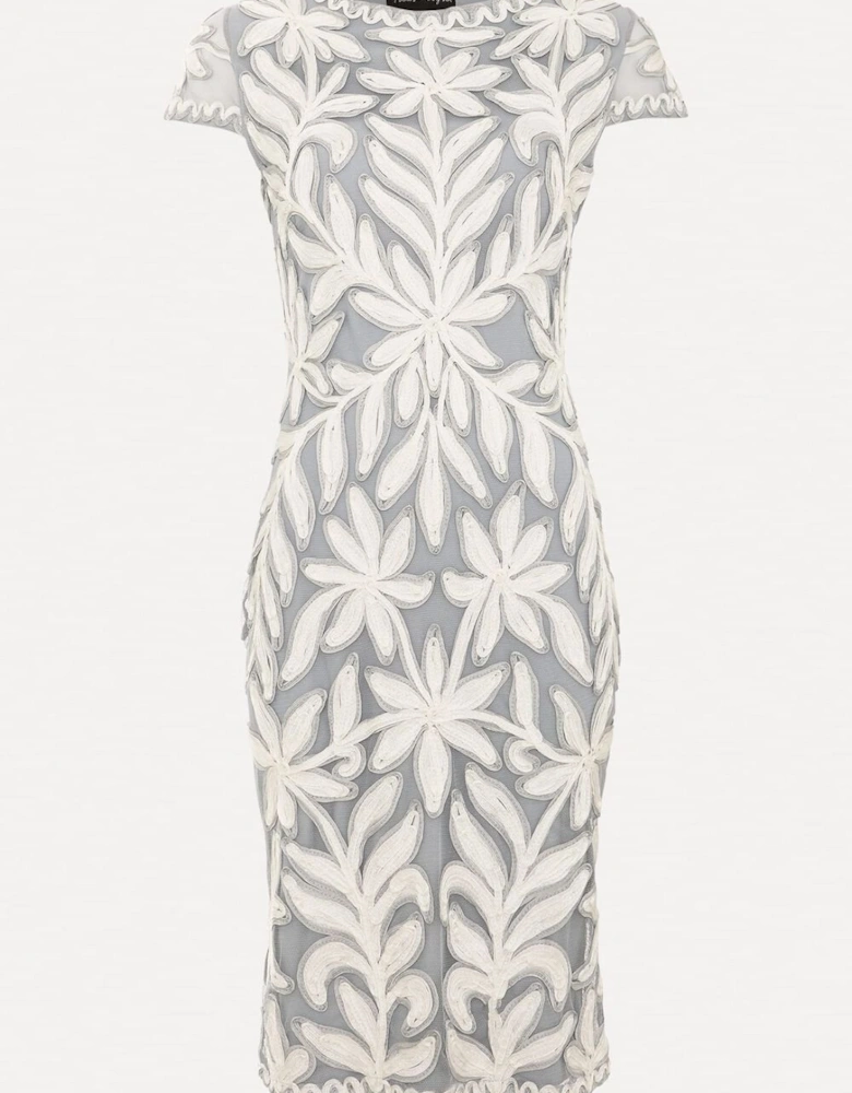 Isobel Tapework Lace Fitted Dress