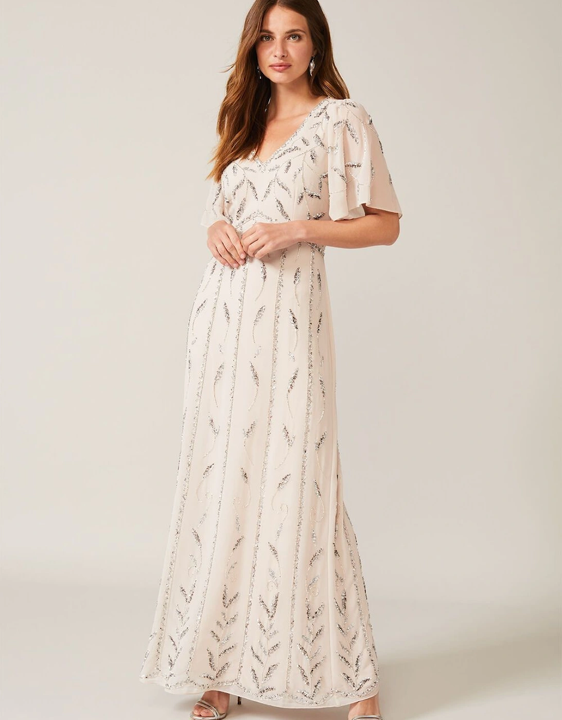 Meredith Embellished Leaf Dress, 7 of 6