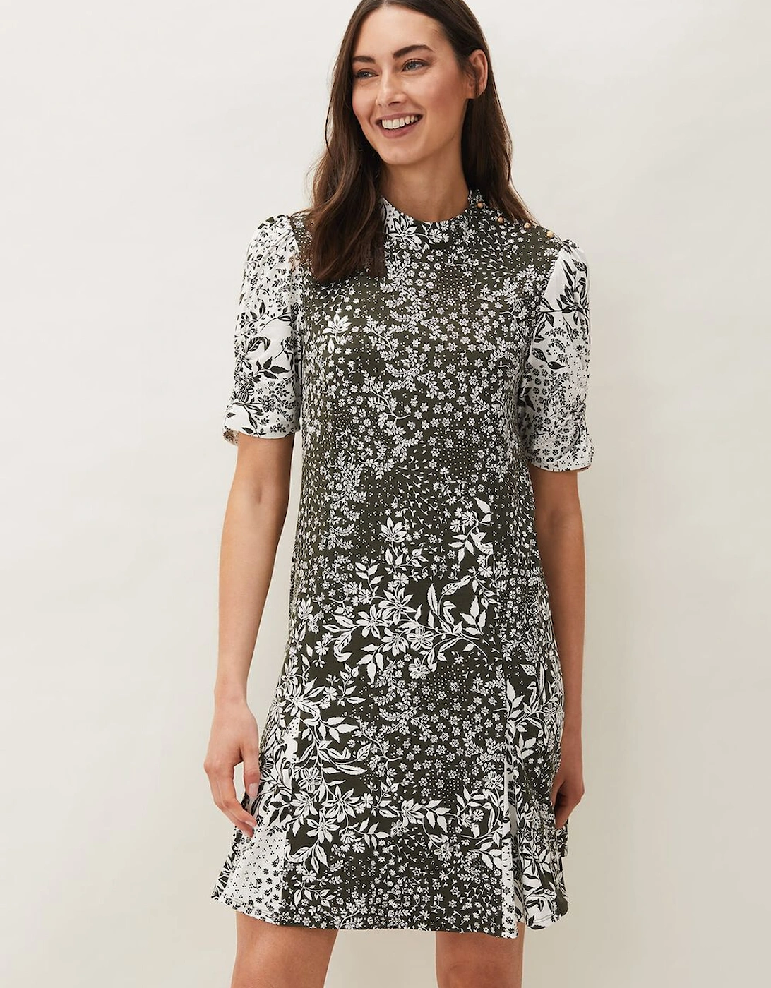 Alva Mixed Print Dress, 7 of 6